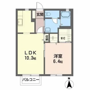 コーラルタウンA【2階】の間取り