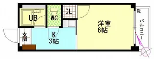 ビレッジ中央【5階】の間取り