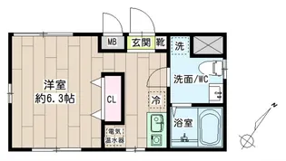 レガリア鶴見中央【4階】の間取り