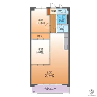 グランシード中町【4階】の間取り
