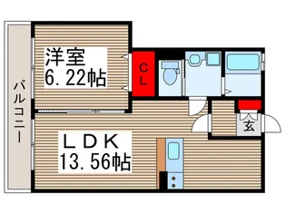 ペアシティセカンド【2階】の間取り