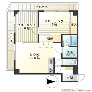 朝日目白台マンション【8階】の間取り