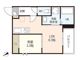 Regalest 長束【1階】の間取り