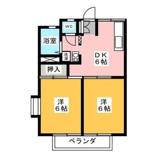 井上ハイツ【2階】の間取り