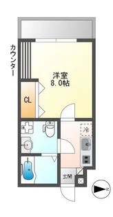 Rashan国立【1階】の間取り