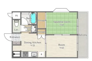 レジデンス水村【1階】の間取り