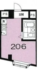 パレスフィールド北方【2階】の間取り