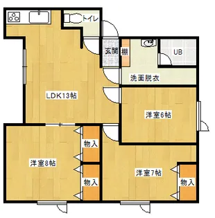 サンライズ【1階】の間取り