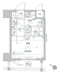 Le’aMARKS横濱東館【9階】の間取り