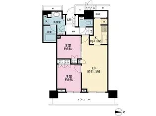 ザ・パークハウス晴海タワーズティアロレジデンス【42階】の間取り