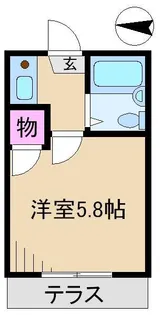 コーポ大内【1階】の間取り