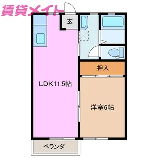 メゾニティ21 A棟【1階】の間取り