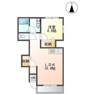 ヒル・フローラ【1階】の間取り