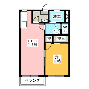 コスモビレッジIV【2階】の間取り