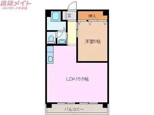 アミティエ四日市【5階】の間取り