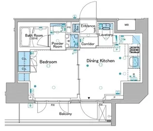 ルフォンプログレ品川大井【7階】の間取り