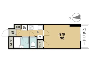 ル・クレソン・ヴェール【4階】の間取り