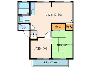 アム-ルハイツ【2階】の間取り