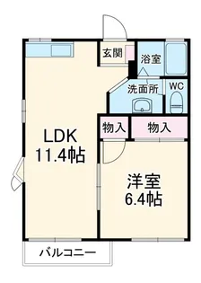 ハイツみのり【1階】の間取り