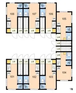 TOKYOβ用賀【1階】の間取り