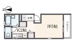 登戸アパートメント2号棟【2階】の間取り