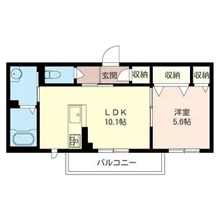 クロシェットVIII【1階】の間取り