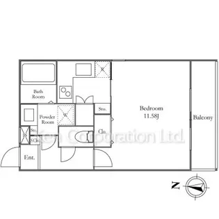 Maple Garden中野富士見町【4階】の間取り