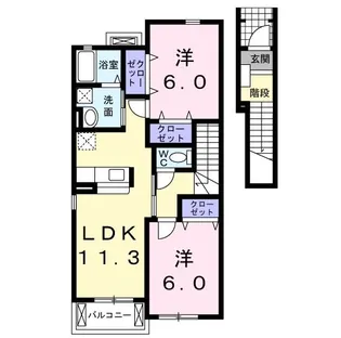 サイレントブリーズ湘南【2階】の間取り