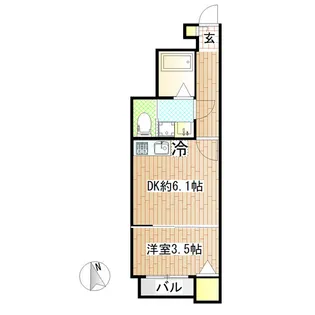 Libra Court文化町【1階】の間取り