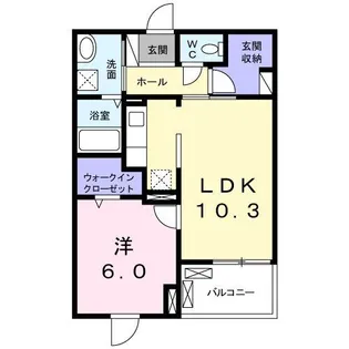 ブライトレジデンス【1階】の間取り