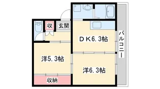 ヴィラナリー加東II【2階】の間取り