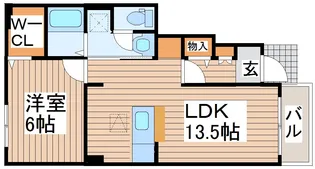 メゾンアスティケII【1階】の間取り