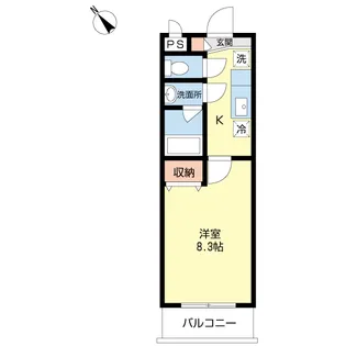 セジュール【2階】の間取り