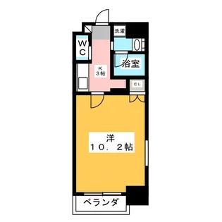 プランベイム大須駅前【4階】の間取り