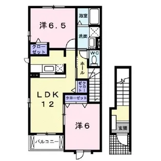 ドゥーロジュマン 2【2階】の間取り