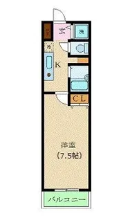 カスタリア新宿【2階】の間取り