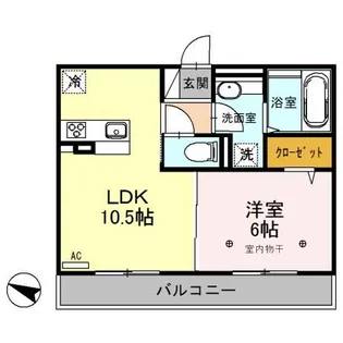 ロイジェントパークス草加手代B【3階】の間取り