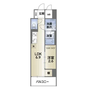 RISE KUMAMOTO EXE【9階】の間取り