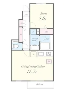 Cruce Amicus【1階】の間取り