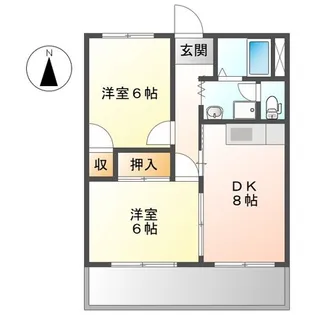 エンジェルパレス【2階】の間取り