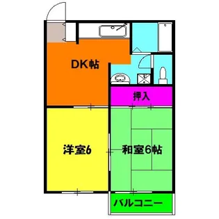アミスター【2階】の間取り