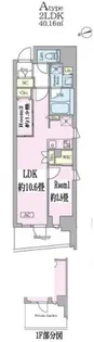 GARDEN XAVIS門前仲町【1階】の間取り
