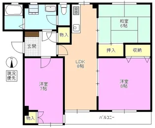 マンション小林【2階】の間取り