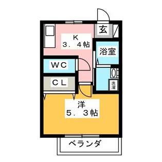 コーポオータ I【2階】の間取り