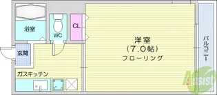 パルハウス北山【2階】の間取り