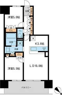 BLESS宮崎台【12階】の間取り
