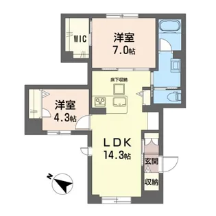 スターリット【1階】の間取り