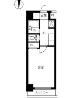 スカイコート銀座東第2【5階】の間取り
