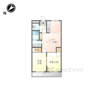 コーポ昴【1階】の間取り