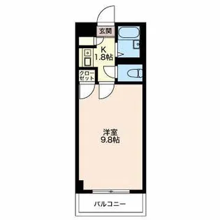ジュネス佐久間【3階】の間取り